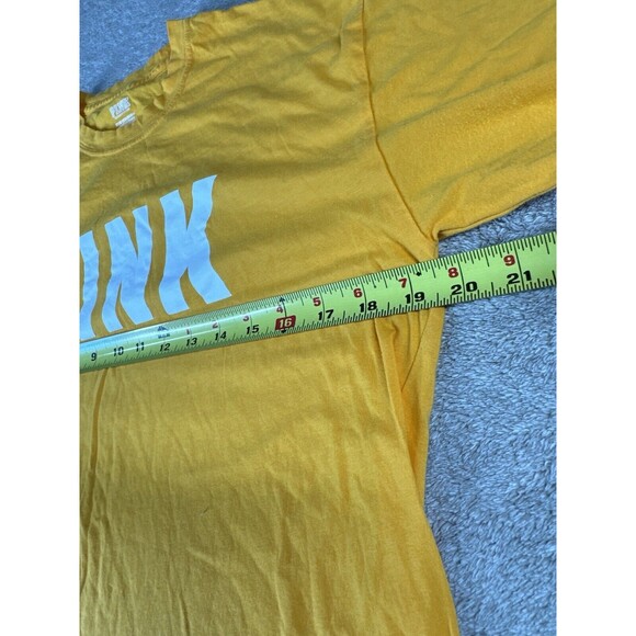 Victoria's Secret Pink Campus Long Sleeve Tee Shirt,Yellow XS - Picture 8 of 9